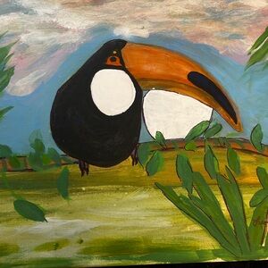Colorful Toucan Painting